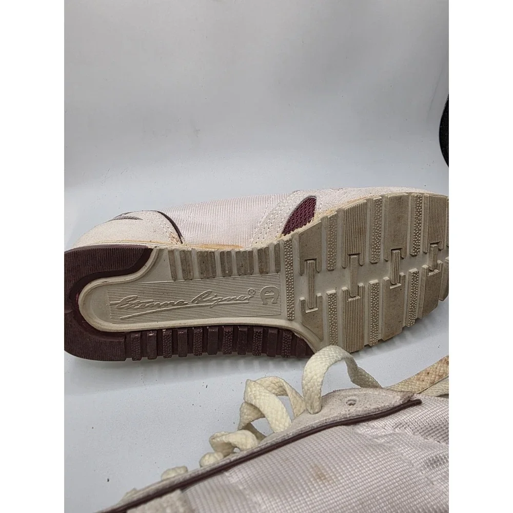 Etienne Aigner Tennis Size 5 Shoes Womens White Brown Sneakers Vintage W/ Box